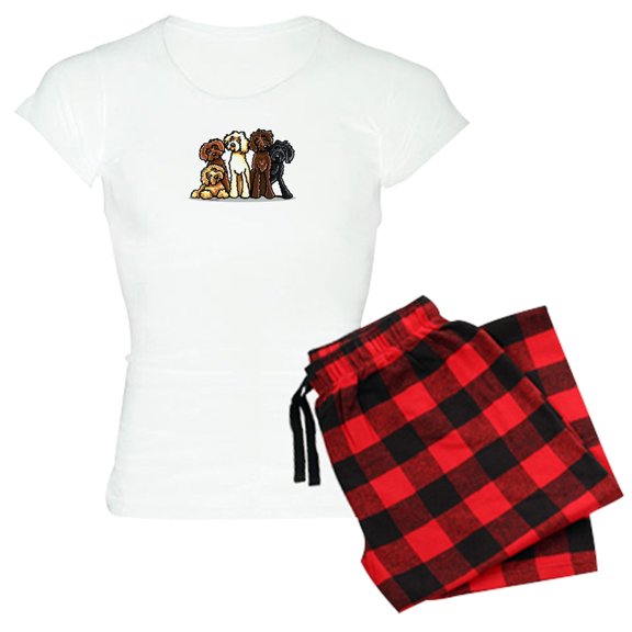 CafePress - Labradoodle Express Women's Light Pajamas - Women's Short Sleeve Print T-Shirt and Pants Light Cotton Pajama Set