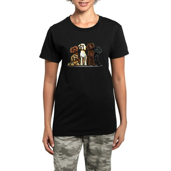 CafePress - Labradoodle Lover Women's Dark Pajamas - Women's Short Sleeve Print T-Shirt and Pants Dark Cotton Pajama Set