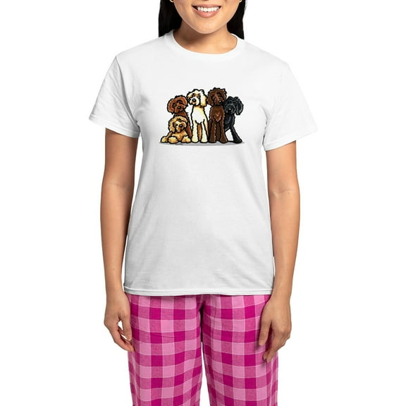 CafePress - Labradoodle Lover Women's Light Pajamas - Women's Short Sleeve Print T-Shirt and Pants Light Cotton Pajama Set