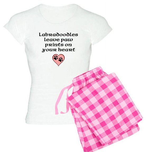 CafePress - Labradoodles Leave Paw Prints On Your Heart Pajama - Women's Light Pajamas