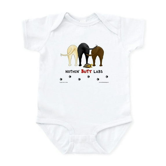 CafePress - Labrador Butts With Duck Infant Creeper - Baby Light Bodysuit, Size Newborn - 24 Months