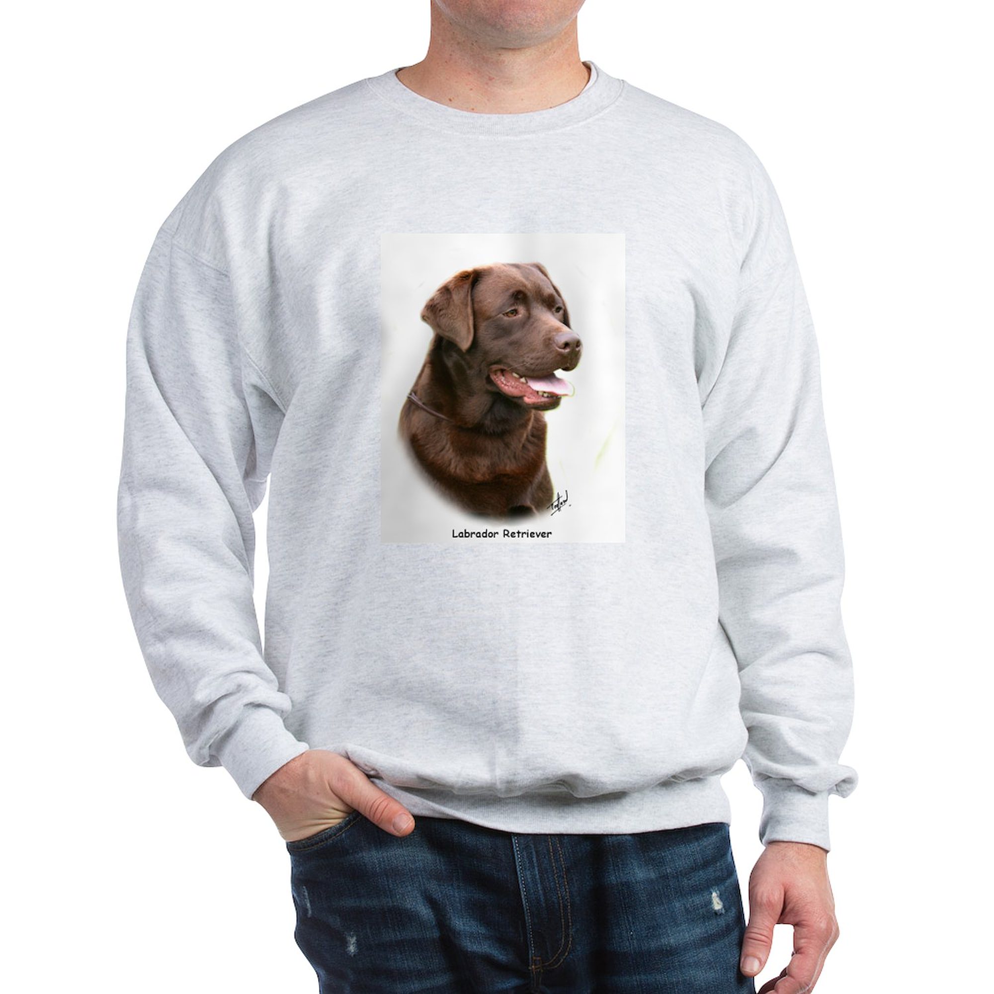 CafePress - Labrador Retriever 9Y243D 004A Sweatshirt - Crew Neck