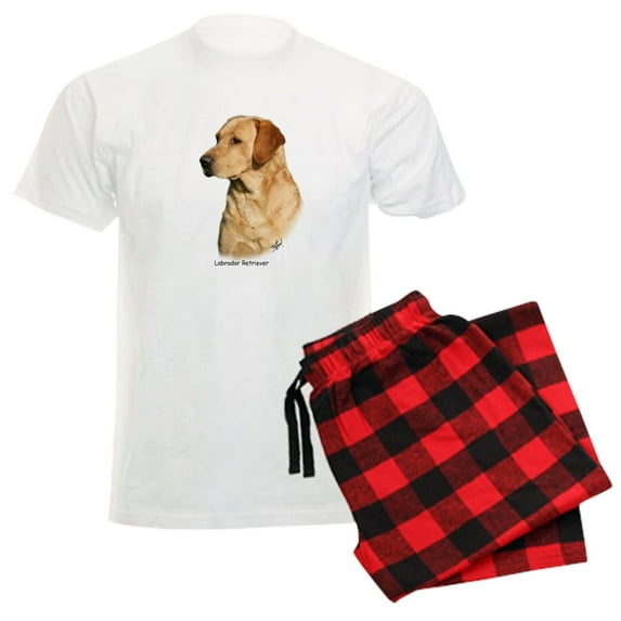 CafePress - Labrador Retriever 9Y297D 038 Men's Light Pajamas - Men's Light Loose Fit Cotton Pajama Set