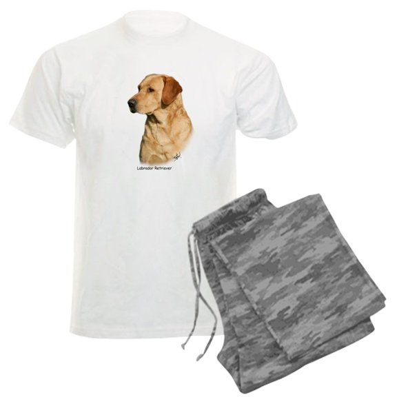 CafePress - Labrador Retriever 9Y297D 038 Men's Light Pajamas - Men's Light Loose Fit Cotton Pajama Set