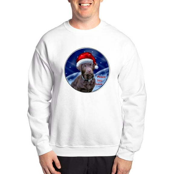 CafePress - Labrador Retriever Christmas Sweatshirt - Crew Neck Sweatshirt