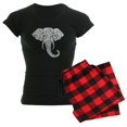 thumbnail image 1 of CafePress - Lace Elephant - Women's Dark Pajamas, 1 of 4