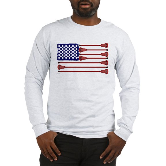CafePress - Lacrosse Americas Game Long Sleeve T Shirt - Unisex Cotton Long Sleeve T-Shirt