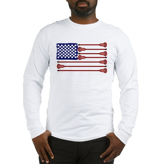 CafePress - Lacrosse Americas Game Long Sleeve T Shirt - Unisex Cotton Long Sleeve T-Shirt