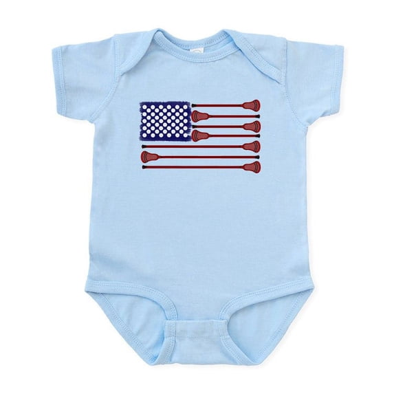 CafePress - Lacrosse Americasgame Infant Bodysuit - Baby Light Bodysuit, Size Newborn - 24 Months