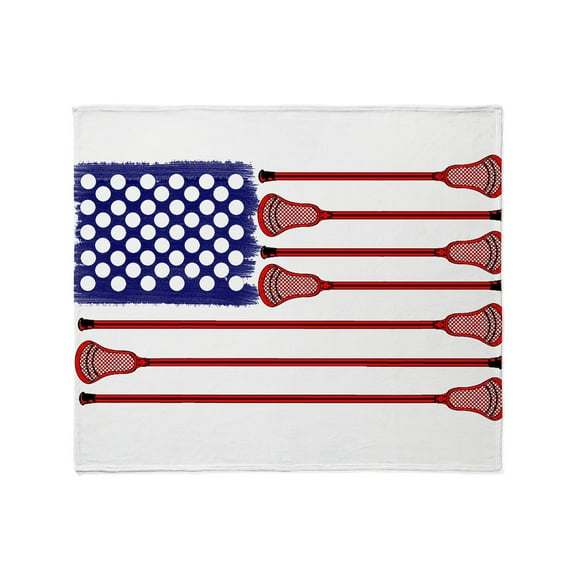 CafePress - Lacrosse_Americasgame2_LP Throw Blanket - Soft Fleece Throw Blanket, 50"x60" for All Ages