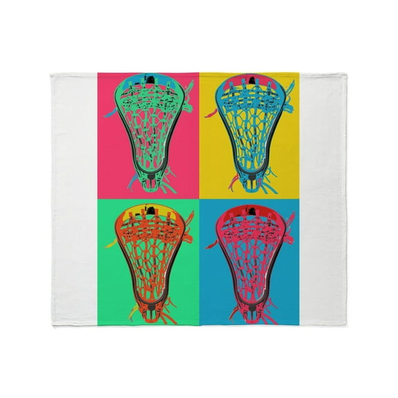 CafePress - Lacrosse BIG 4 Throw Blanket - Soft Fleece Throw Blanket, 50"x60" for All Ages