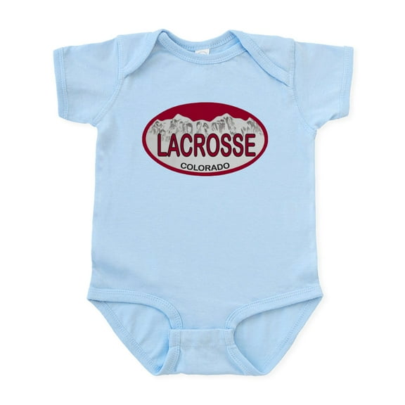 CafePress - Lacrosse Colo Plate Infant Bodysuit - Baby Light Bodysuit, Size Newborn - 24 Months