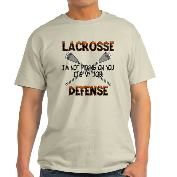CafePress - Lacrosse Defense Light T Shirt - Light T-Shirt - CP