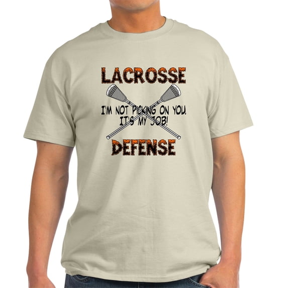 CafePress - Lacrosse Defense Light T Shirt - Light T-Shirt - CP