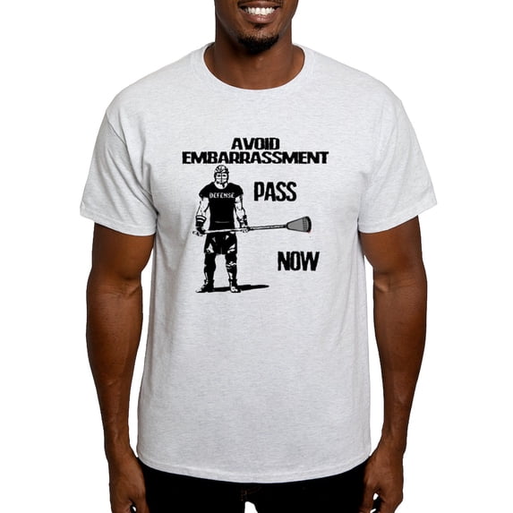 CafePress - Lacrosse Defense Pass Light T Shirt - Men's Classic Graphic T-Shirt