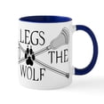 thumbnail image 1 of CafePress - Lacrosse Legs Feed The Wolf Mug - 11 oz Ceramic Mug - Novelty Coffee Tea Cup, 1 of 6