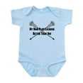thumbnail image 1 of CafePress - Lacrosse My Mom Plays Better Infant Bodysuit - Baby Light Bodysuit, Size Newborn - 24 Months, 1 of 4