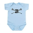 thumbnail image 1 of CafePress - Lacrosse Number 21 Infant Bodysuit - Baby Light Bodysuit, Size Newborn - 24 Months, 1 of 4