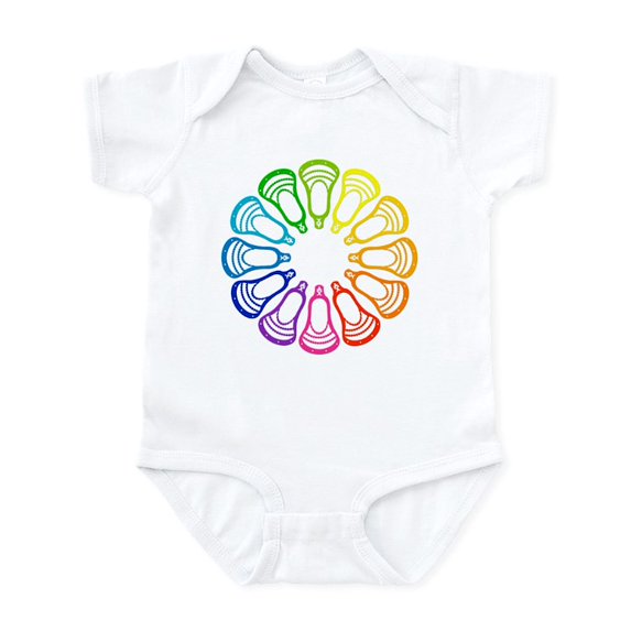 CafePress - Lacrosse Spectrum Body Suit - Baby Light Bodysuit, Size Newborn - 24 Months