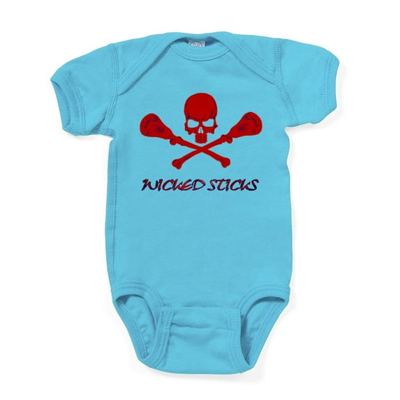CafePress - Lacrosse Wicked Sticks - Cute Infant Bodysuit Baby Romper - Size Newborn - 24 Months