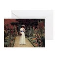 thumbnail image 1 of CafePress - Lady In A Garden - Greeting Card, Blank Inside Matte, 1 of 3