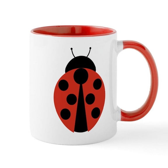 CafePress - Ladybug - 11 oz Ceramic Mug - Novelty Coffee Tea Cup