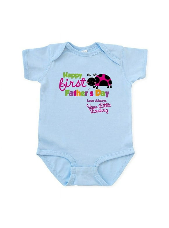 CafePress - Ladybug 1St Fathers Day Infant Bodysuit - Baby Light Bodysuit, Size Newborn - 24 Months