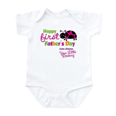 CafePress - Ladybug 1St Fathers Day Infant Bodysuit - Baby Light Bodysuit, Size Newborn - 24 Months