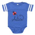 thumbnail image 1 of CafePress - Ladybug Alice - Cute Infant Baby Football Bodysuit, 1 of 3