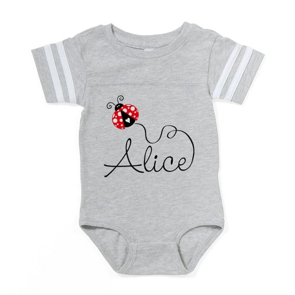 CafePress - Ladybug Alice - Cute Infant Baby Football Bodysuit
