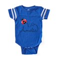 thumbnail image 1 of CafePress - Ladybug Amelia - Cute Infant Baby Football Bodysuit, 1 of 3