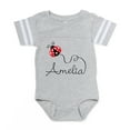 thumbnail image 1 of CafePress - Ladybug Amelia - Cute Infant Baby Football Bodysuit, 1 of 3
