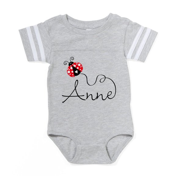 CafePress - Ladybug Anne - Cute Infant Baby Football Bodysuit