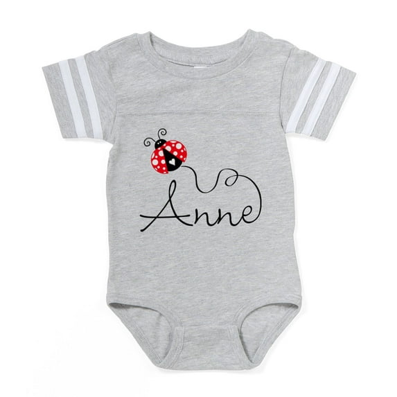CafePress - Ladybug Anne - Cute Infant Baby Football Bodysuit