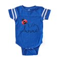 thumbnail image 1 of CafePress - Ladybug Anne - Cute Infant Baby Football Bodysuit, 1 of 3