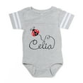thumbnail image 1 of CafePress - Ladybug Celia - Cute Infant Baby Football Bodysuit, 1 of 3