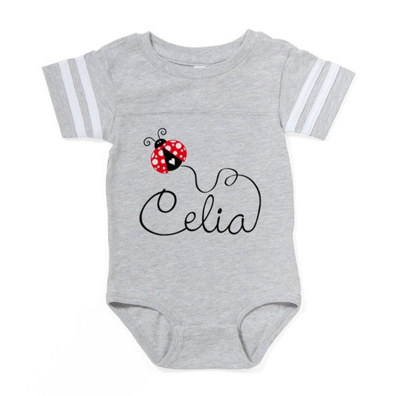 CafePress - Ladybug Celia - Cute Infant Baby Football Bodysuit