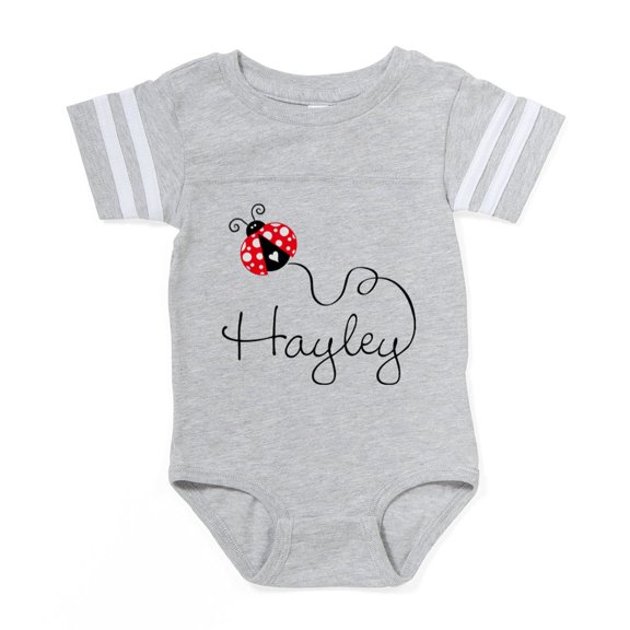 CafePress - Ladybug Hayley - Cute Infant Baby Football Bodysuit