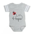 thumbnail image 1 of CafePress - Ladybug Hope - Cute Infant Baby Football Bodysuit, 1 of 3