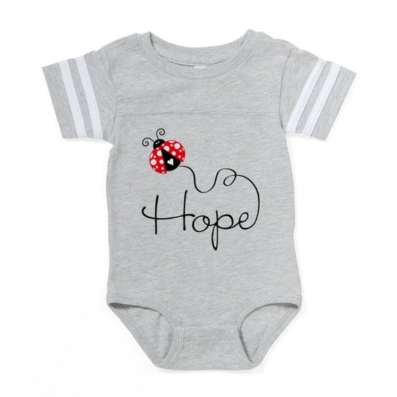 CafePress - Ladybug Hope - Cute Infant Baby Football Bodysuit
