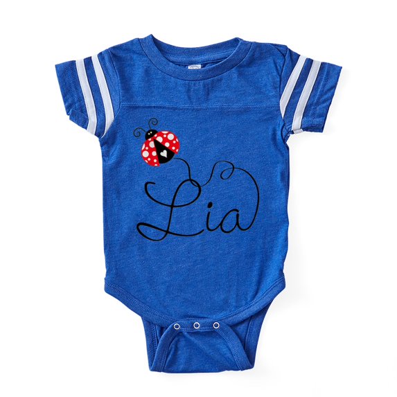 CafePress - Ladybug Lia - Cute Infant Baby Football Bodysuit