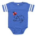 thumbnail image 1 of CafePress - Ladybug Liz - Cute Infant Baby Football Bodysuit, 1 of 3