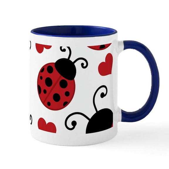 CafePress - Ladybug Lover Mug - 11 oz Ceramic Mug - Novelty Coffee Tea Cup