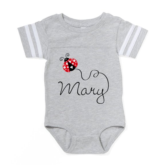 CafePress - Ladybug Mary - Cute Infant Baby Football Bodysuit