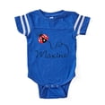 thumbnail image 1 of CafePress - Ladybug Maxine - Cute Infant Baby Football Bodysuit, 1 of 3