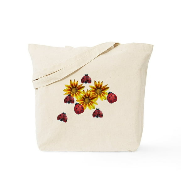 CafePress - Ladybug Party Tote Bag - Unisex Canvas Tote Bag, Beige, 1-Piece