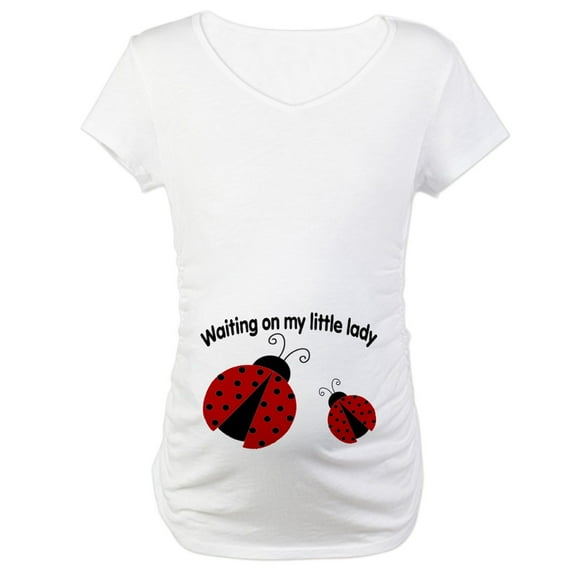 CafePress - Ladybug Red Maternity T Shirt - Cotton Maternity T-shirt, Cute & Funny Pregnancy Tee