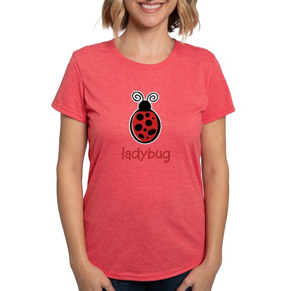 CafePress - Ladybug Women's Dark T Shirt - Womens Tri-blend T-Shirt