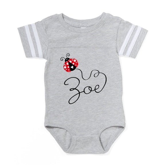 CafePress - Ladybug Zoe - Cute Infant Baby Football Bodysuit