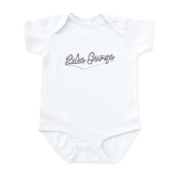 CafePress - Lake George, Retro, Body Suit - Baby Light Bodysuit, Size Newborn - 24 Months